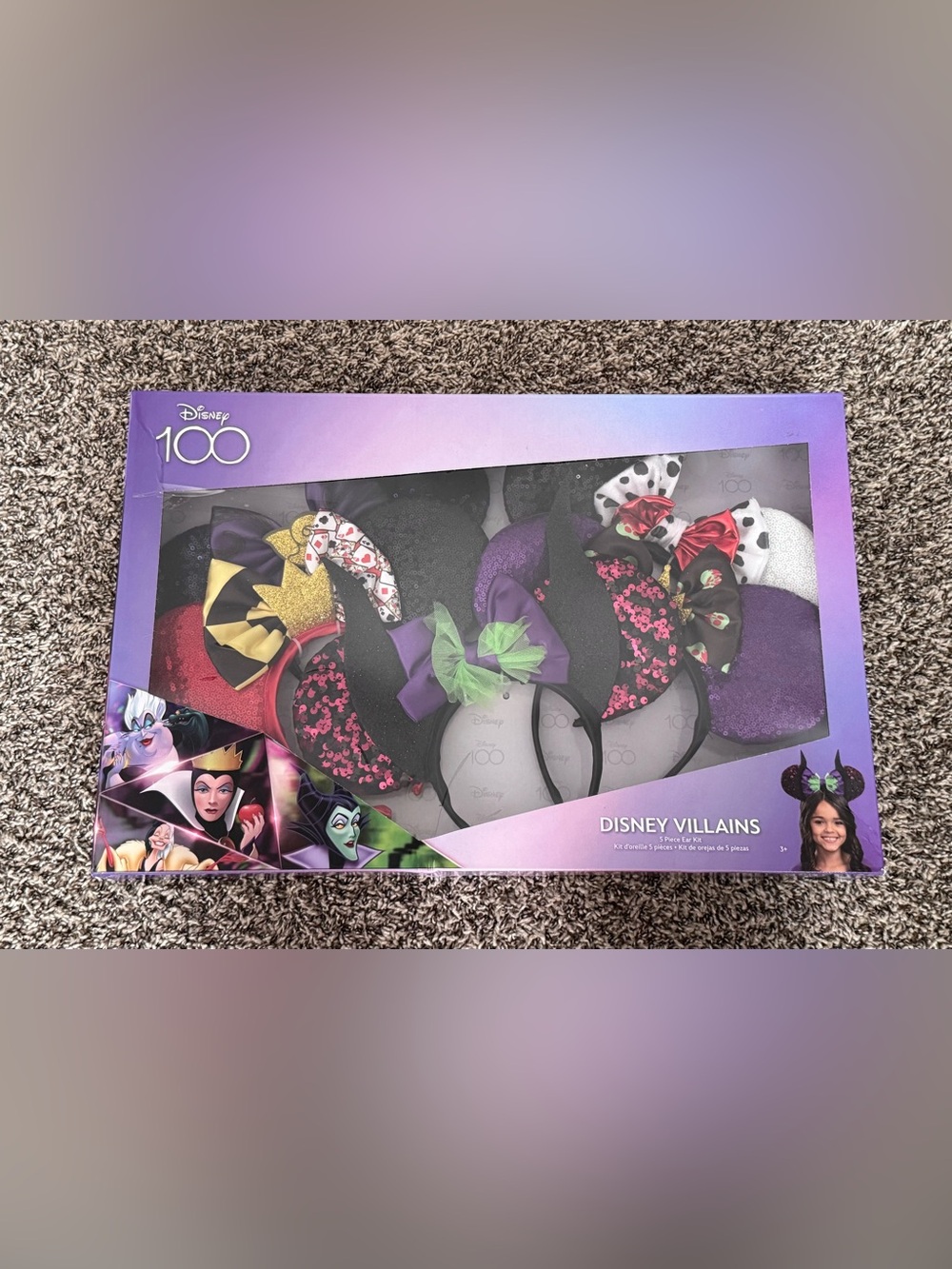 Disney Mouse Ears VILLAINS Headbands.
5 pack NEW IN BOX.